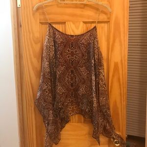 Ella Moss cold shoulder chiffon top